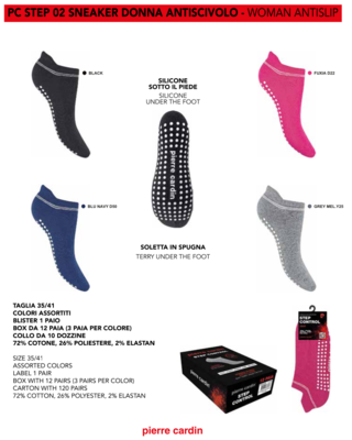 CALZINO CORTO ABS DONNA PCSTEP 35/41 Tellini S.r.l. Ingrosso Abbigliamento